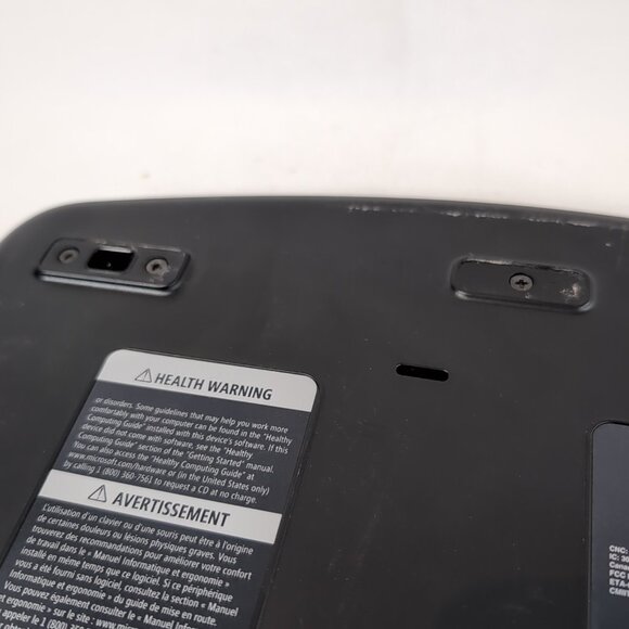 Microsoft Comfort Curve Keyboard 5000 w/ USB Dongle TESTED Black WUG0872 Slim - Picture 14 of 15